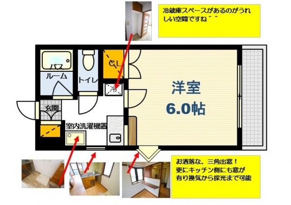 上天満町 徒歩1分 3階の物件間取画像